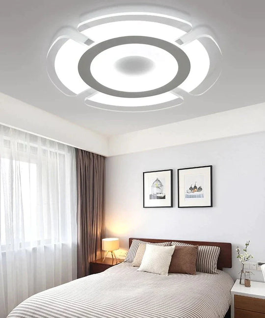 Led Ceiling Lamp Round Thin Light In The Bedroom Modern Simple Room Balcony Art Tunnel Living White