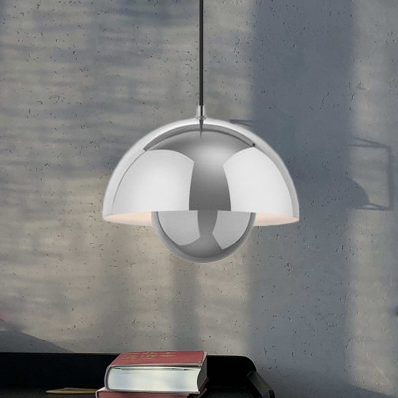 Emma - Nordic Hanging Ceiling Light For Dining Room Silver/Red/Yellow Metal Silver