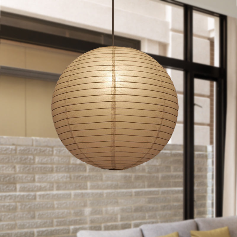 Zoe - Traditional White Lantern Suspension Pendant 1 Light Hanging / 16