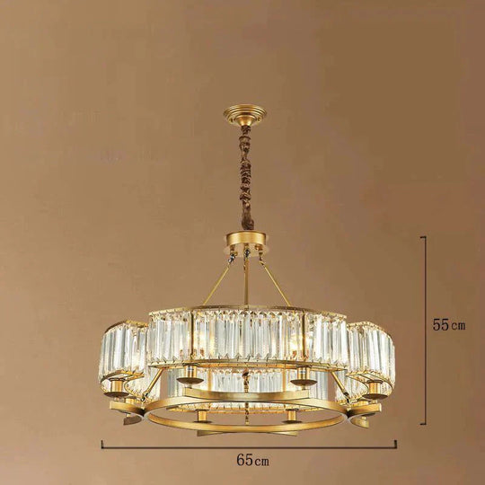 Modern Amreican Industrial Crystal Ceiling Lights E14 Led Lamp For Living Room Bedroom Kitchen