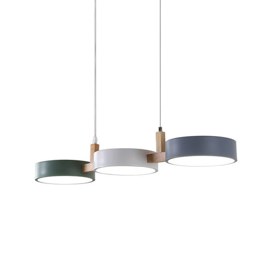 Alkes - Metal Cylinder Multi Light Pendant Nordic Ceiling Lamp