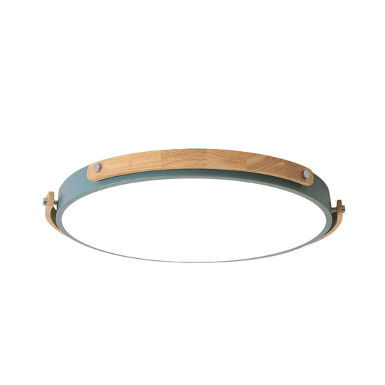 Macaron - Style Acrylic Circular Led Flush Ceiling Light - Stylish Lamp For Kid’s Bedroom And