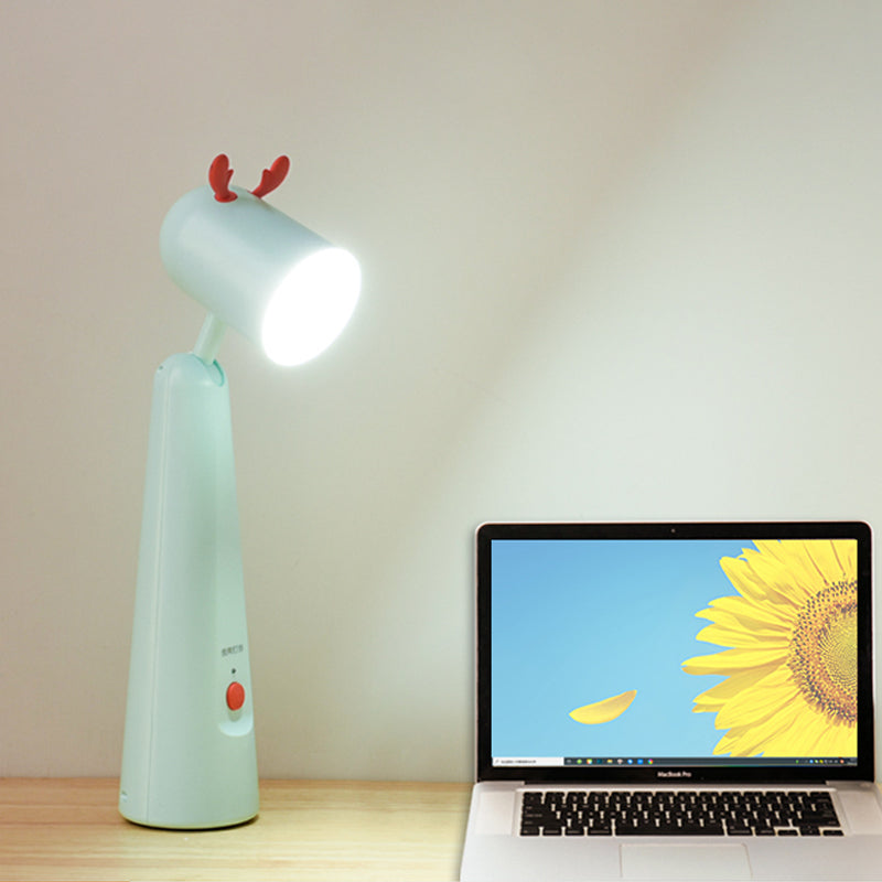Tien Kuan - Kid’s Kids Antler Adjustable Desk Lamp Plastic Bedroom Led Reading Book Light In