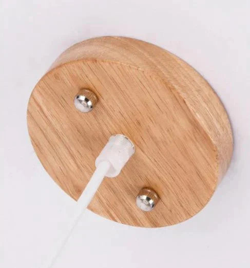 Simple Restaurant Chandelier Solid Wood Pendant