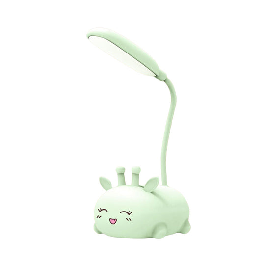 Zoey - Sika Cartoon Deer Desk Lamp Plastic Kid Room Led Night Light With Flexible Arm In