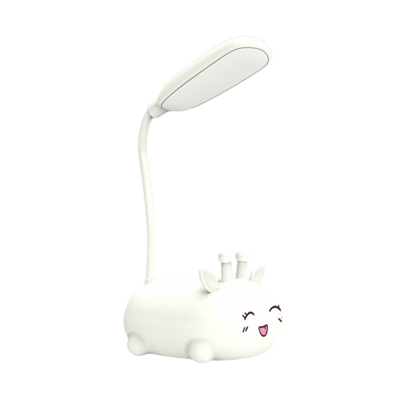 Zoey - Sika Cartoon Deer Desk Lamp Plastic Kid Room Led Night Light With Flexible Arm In