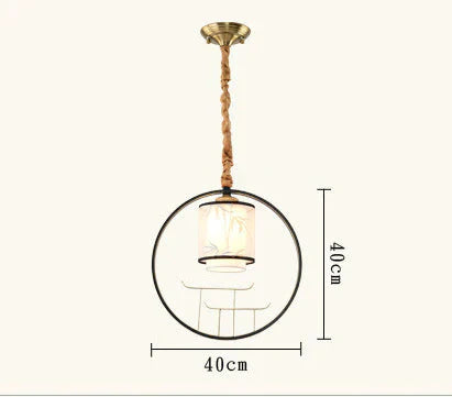 New Chinese Chandelier Single - Head Iron Lamp Pendant