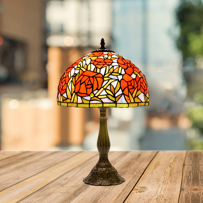 Beatrice - Handcrafted Table Lamp Orange