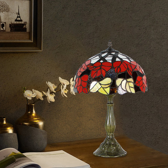 Angélique - Victorian Style Table Lamp Red