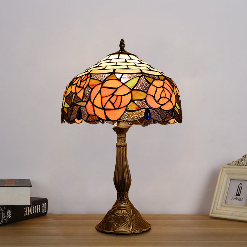 Scarlett - Red/Orange Table Lamp Orange