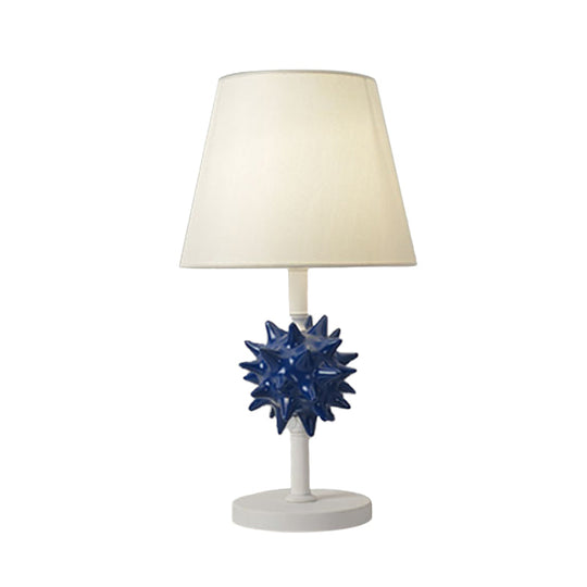 Nora - Sea Resin Urchin Night Table Lamp Cartoon Single Bulb Sky Blue/Gold/Dark Blue Nightstand