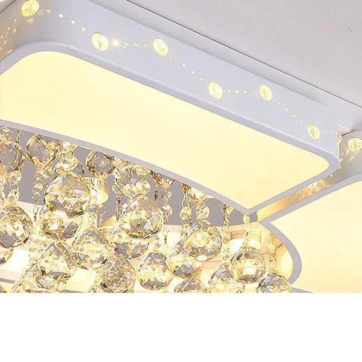 Living Room Lamp Luxury Crystal Creative Restaurant Bedroom Atmosphere Household Square Ceiling