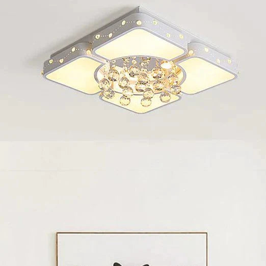 Living Room Lamp Luxury Crystal Creative Restaurant Bedroom Atmosphere Household Square Ceiling