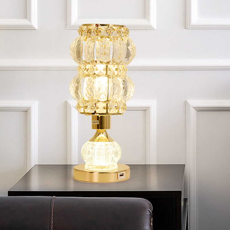 Hailey - Mid - Century Table Lamp Gold / D