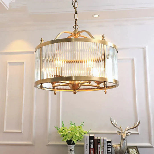 Fashion American Luxury Restaurant Bedroom Copper Chandelier Pendant