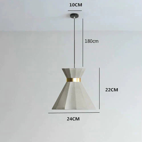 Cement Chandelier Industrial Wind Lamp Modern Simple Bar Bedroom Bedside Small A / Without Light