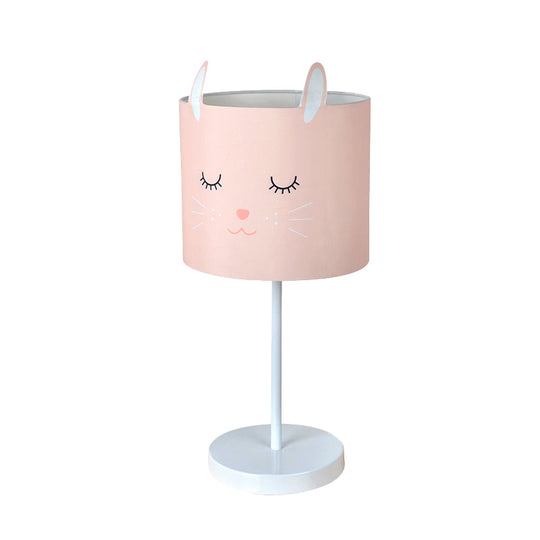 Enif - Contemporary Rabbit Pattern Drum Table Lamp 1 Light Night For