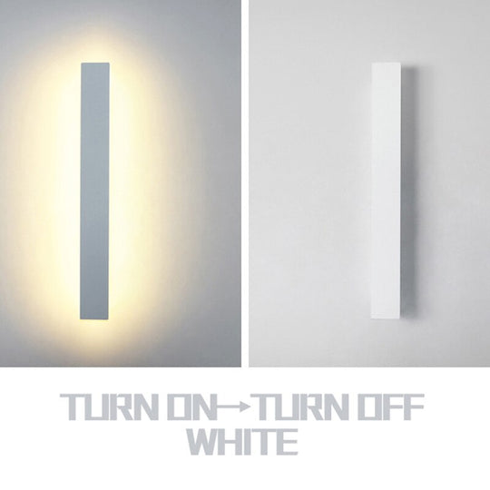 Led Modern Long Wall Lamp Indoor Light Surface Mounted Living Room Sofa Background Sconce Nordic