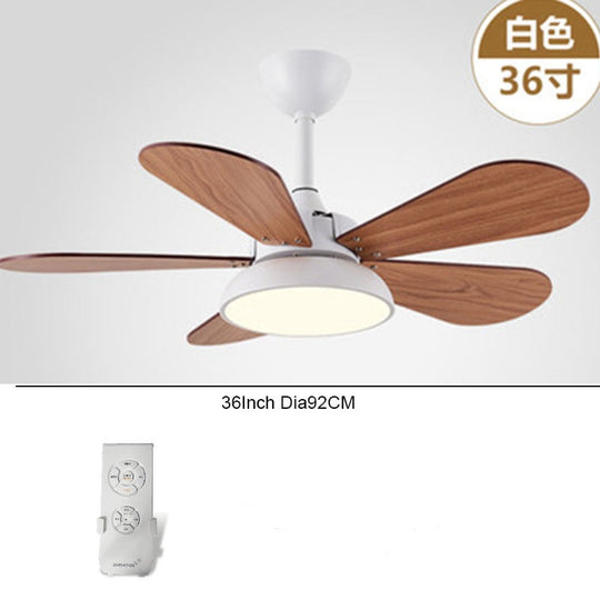 Macaron Ceiling Fan Lamp For Children’s Room - Simple Design Living And Dining Rooms 110V - 260V