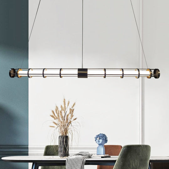 Modern Led Pendant Light For Dinning Room Retro Loft Long Type Lights Creative Suspened Hanging