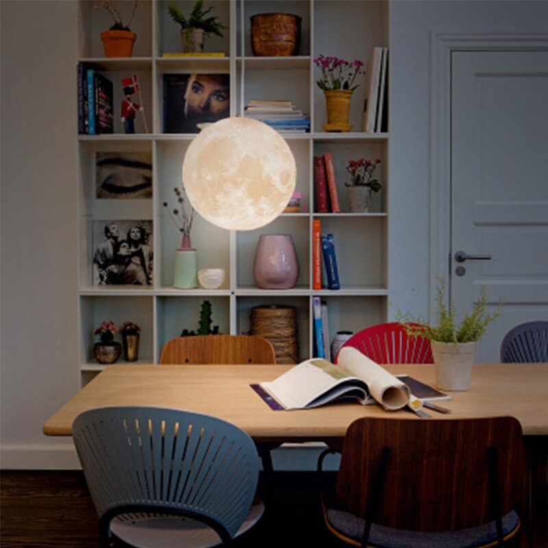 Modern Led Pendant Lights Moon Creative Nordic Hanging Lighting Fixtures Restaurant Bar Kitchen