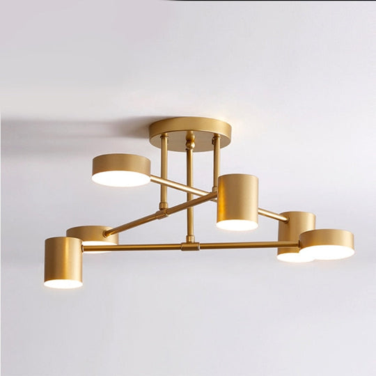 Nordic Ceiling Light Multiple Lamp Base Led Black/White/Gold For Living Room/Dining Room/Bedroom