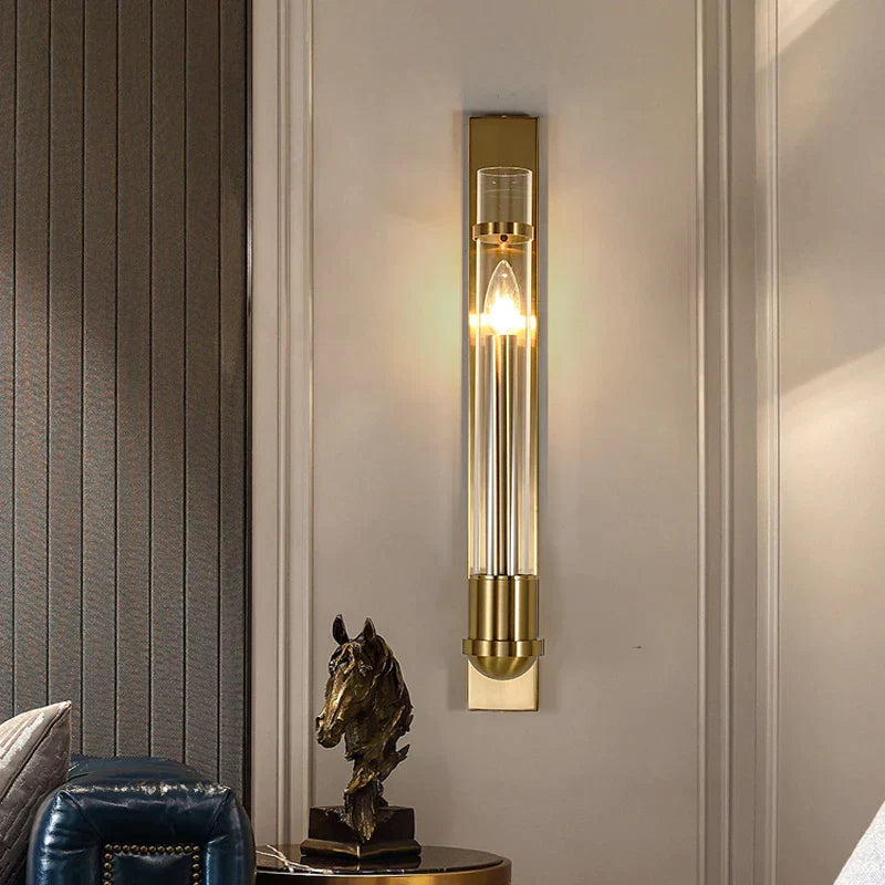 Harper Contemporary Gold Wall Sconce - Elegant Lighting For Living Rooms Bedrooms And Hallways Wall