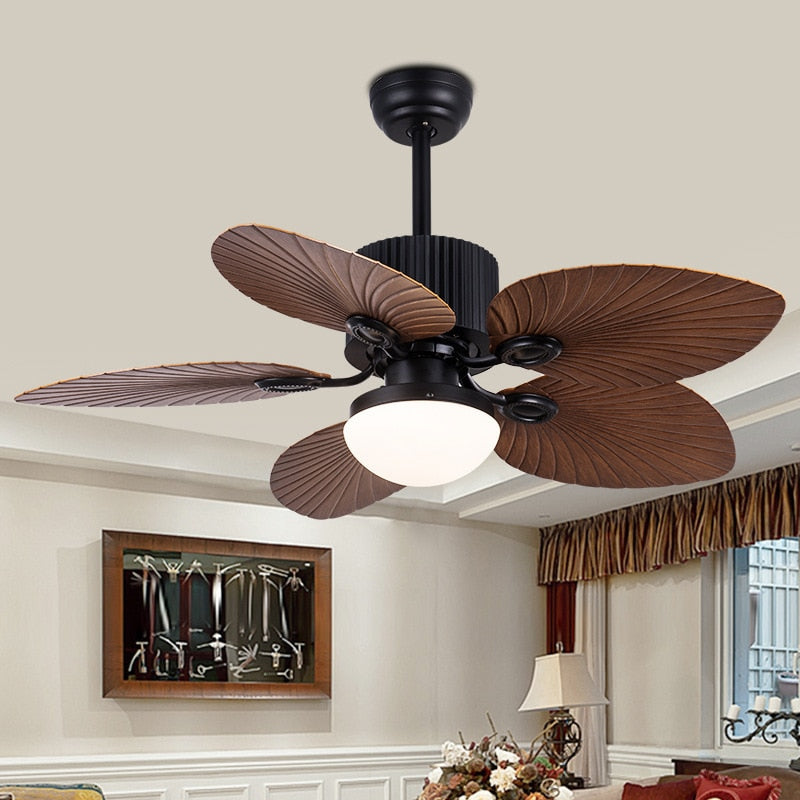 American Vintage Led Ceiling Fan Light - Ideal For Living Room And Restaurant Décor Fan