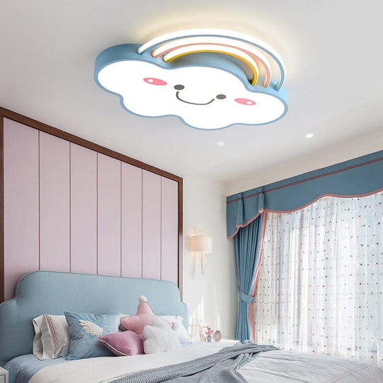 Nordic Kindergarten Children’s Room Kids Bedroom Decor Led Lamp Lights For Dimmable Ceiling Light