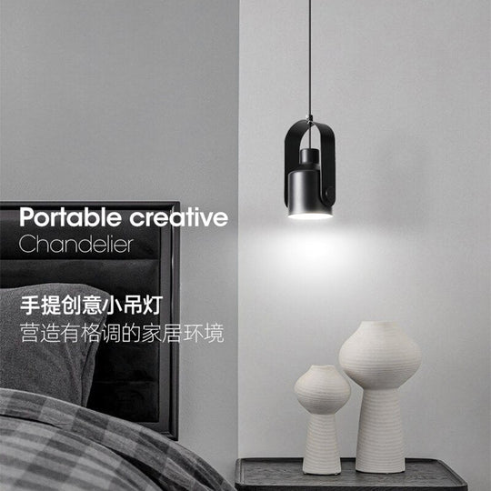 Japanese Style Modern Minimalist Art Bedside Hanging Pendant Light Chandelier Lighting