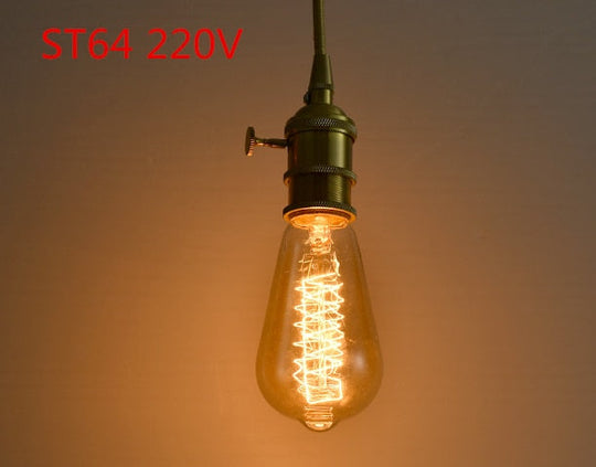 Edison Bulb E27 40W 60W 80W C35 St64 T45 Bt53 A60 G80 G95 G125 Filament Incandescent Light Ampoule