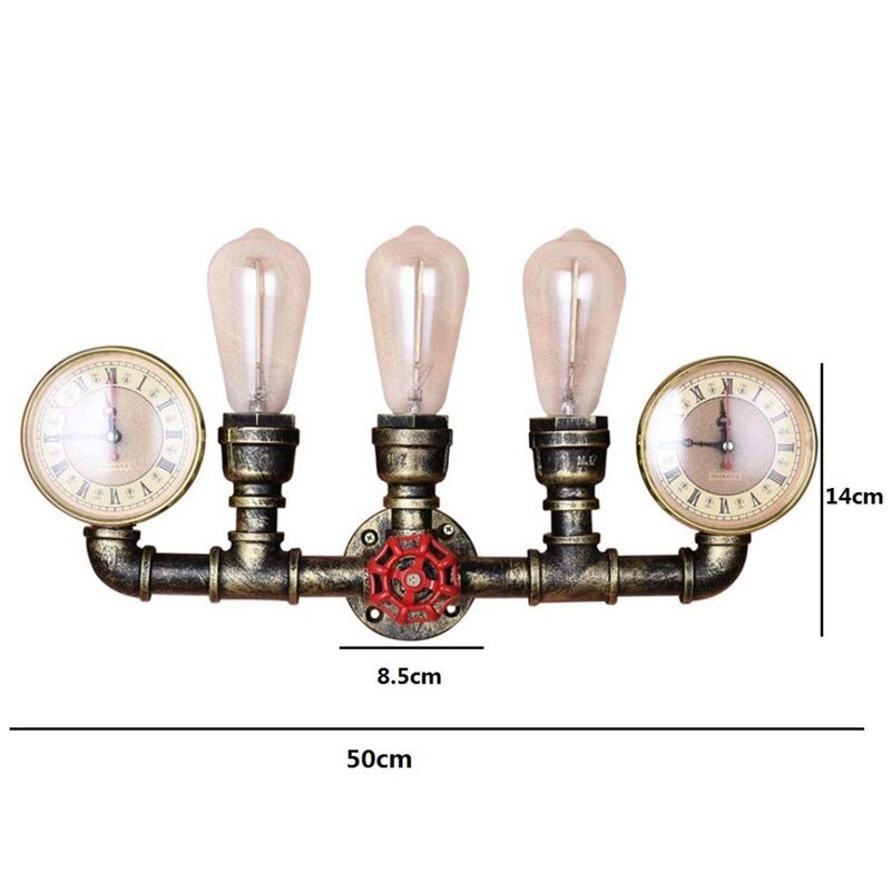 Industrial Style Vintage Retro Loft Wall Lights Water Pipe Bar Pub Cafe Restaurant Aisle Corridor