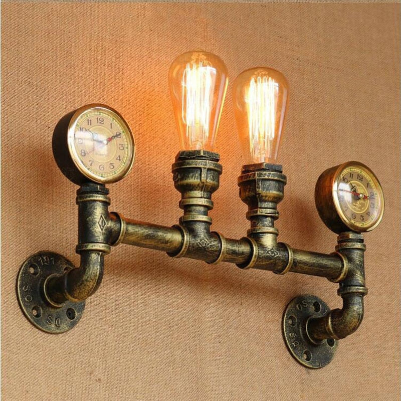 Industrial Style Vintage Retro Loft Wall Lights Water Pipe Bar Pub Cafe Restaurant Aisle Corridor