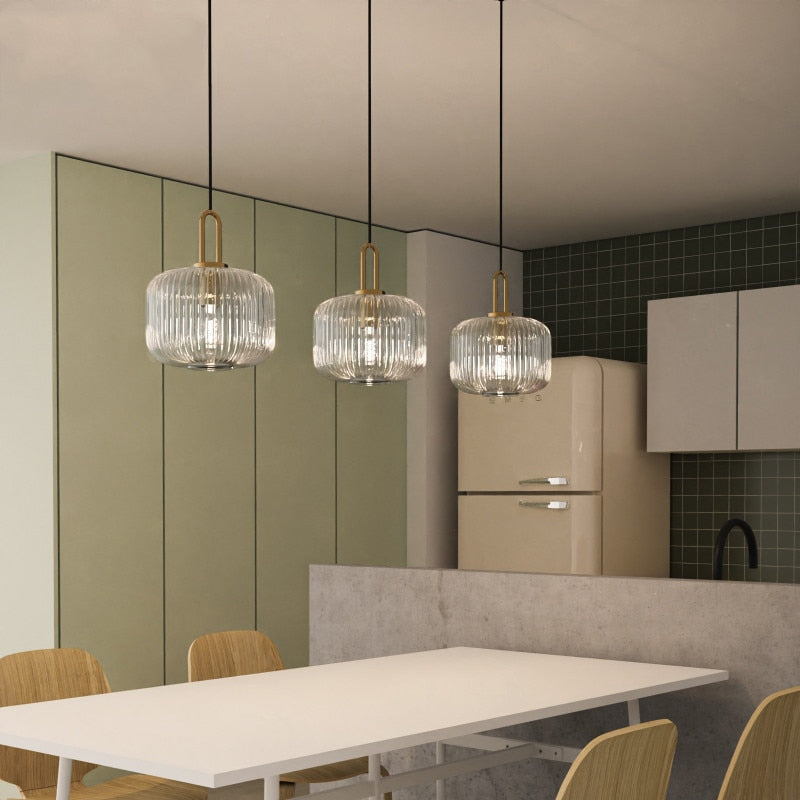 Glass Pendant Light Japanese Pendant Lamp Design Deco Nordic Led Hanging Fixtures Bedroom Modern