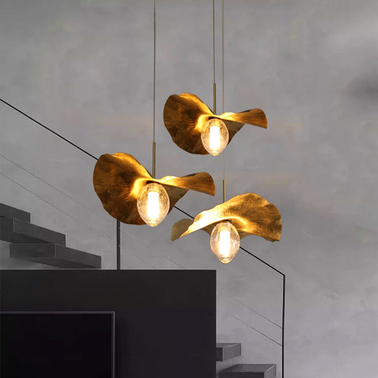 Nordic Modern Chandelier Pendant Light Kitchen Lotus Ceiling Lamp Living Room Lightning Cuisine