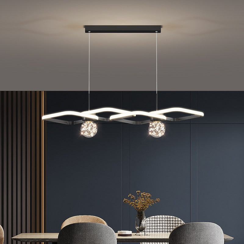 Modern Ceiling Chandeliers Led For Living Room Dining Table Lighting Simplicity Design Circle