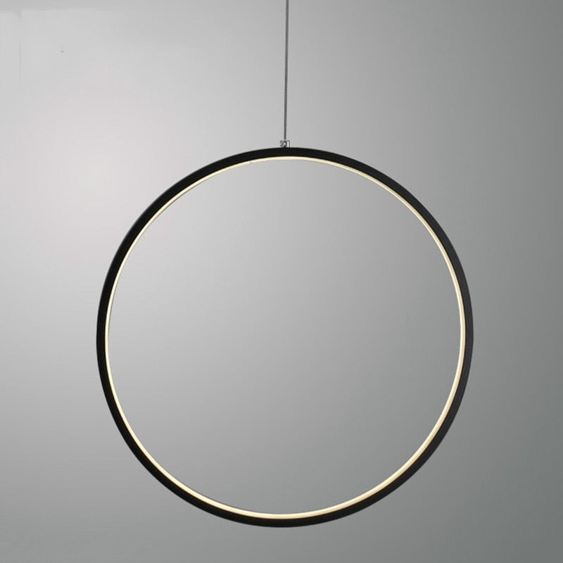 Modern Led Chandelier Lights Round Ring Circle Pendant Lamp Home For Living Room Lighting Indoor