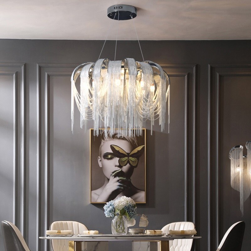 Postmodern Light Luxury Restaurant Chandelier Creative Designer Personality Study Apartment Clothing