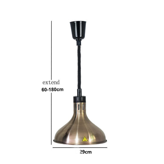 Food Warmer Pendant Light Hanging Lamp For Ceiling Restaurant Table Kitchens 250W Electric Heating