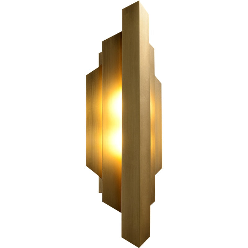 Zenith - Irregular - Shaped Post - Modern Copper Wall Lamp Wall Lamp