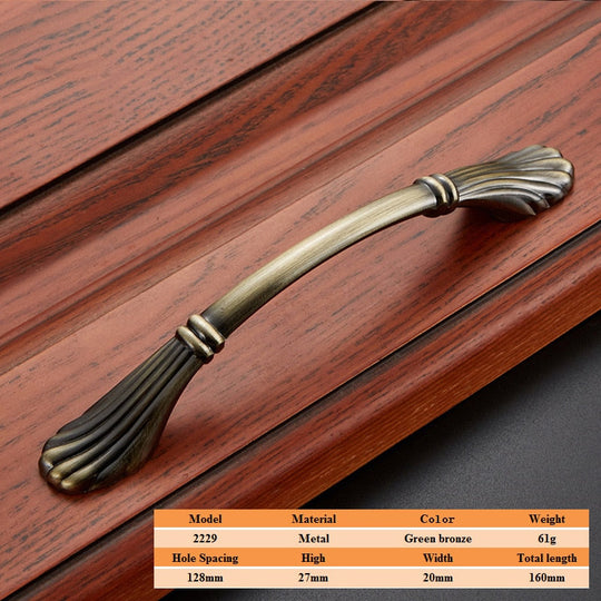 Vintage Zinc Alloy Handles For European - Style Furniture Doors And Drawers 2229 - 128Mm Door Handle