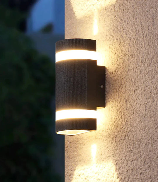 Modern Led Wall Light Outdoor Ip65 Waterproof Aluminum Black Lamps Porch Garden Lamp 6W 12W 110V