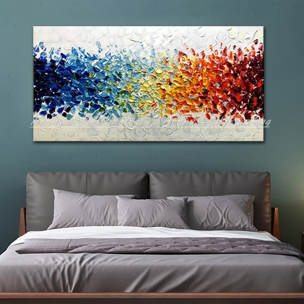 Handcrafted Large Abstract Oil Painting - Modern Home Decor Canvas Art Printings