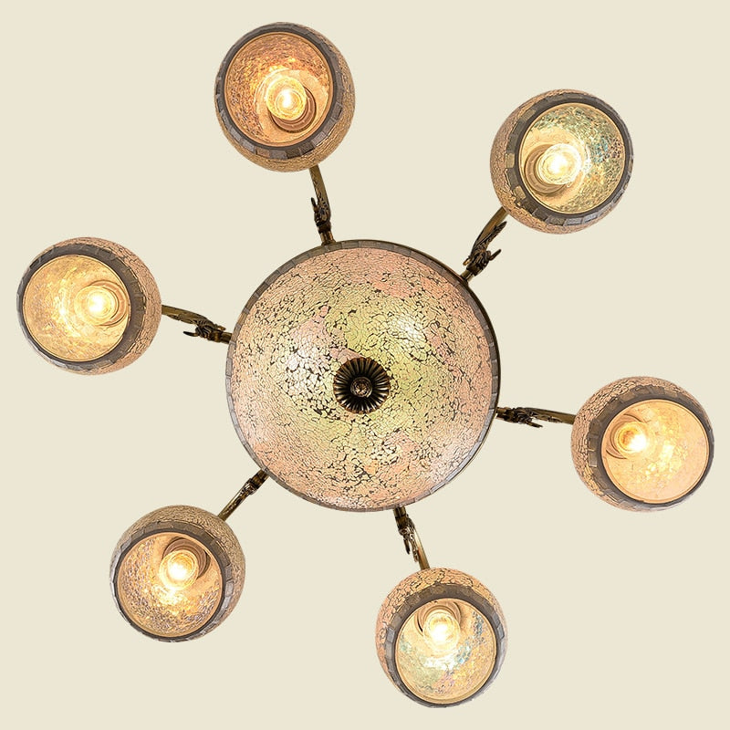 European Style Bronze Double Chandelier 3/5/6/8 Light For Living Room