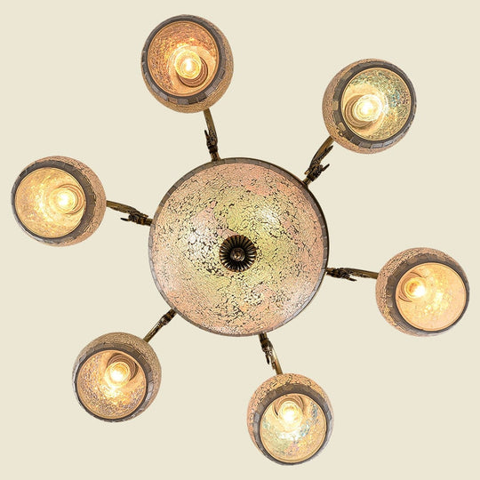 European Style Bronze Double Chandelier 3/5/6/8 Light For Living Room