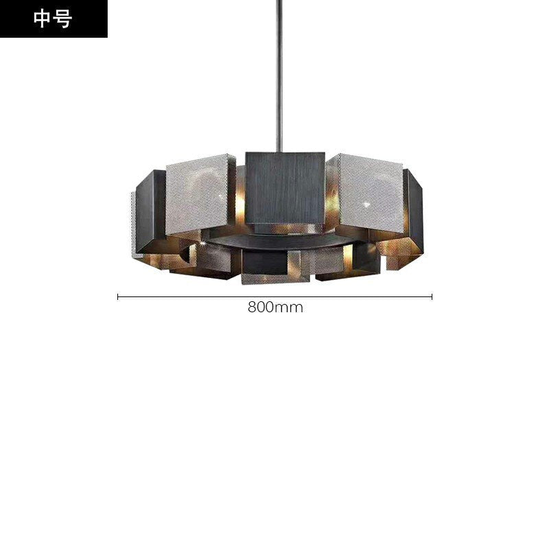 Emily’s Modern Luxury Round Black Metal Chandelier Chandeliers