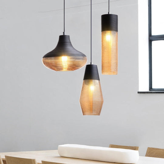 Modern And Simple Creative Coffee Shop Restaurant Bar Bedroom Bedside Glass Pendant Lamps E27