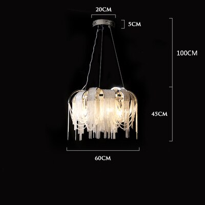 Postmodern Light Luxury Restaurant Chandelier Creative Designer Personality Study Apartment Clothing