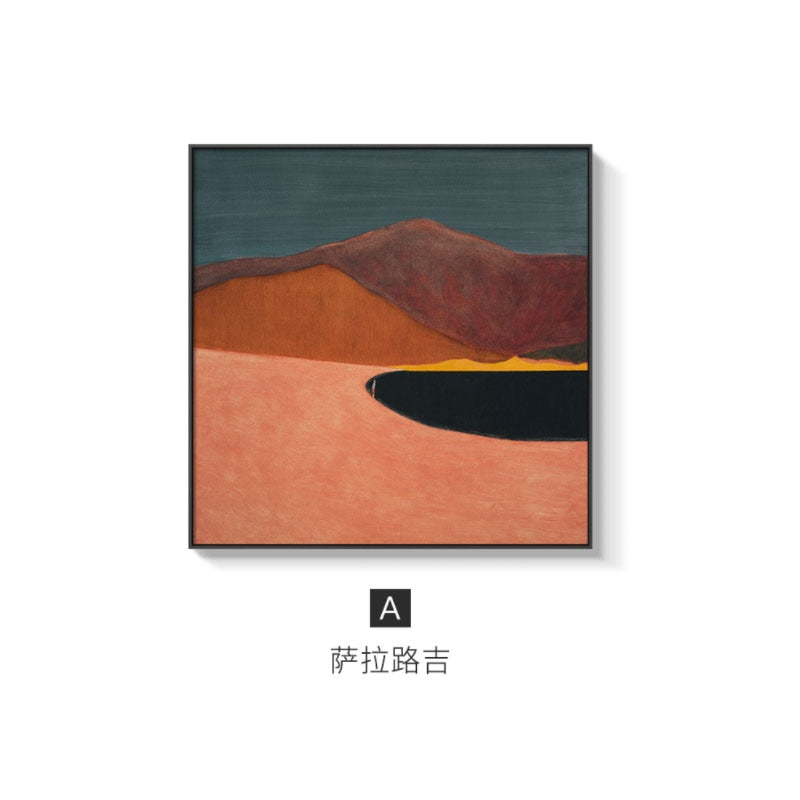 Abstract Landscape Of Solo Travel Posters And Prints 50X50Cm(No Frame) / Desert A Wall Painting