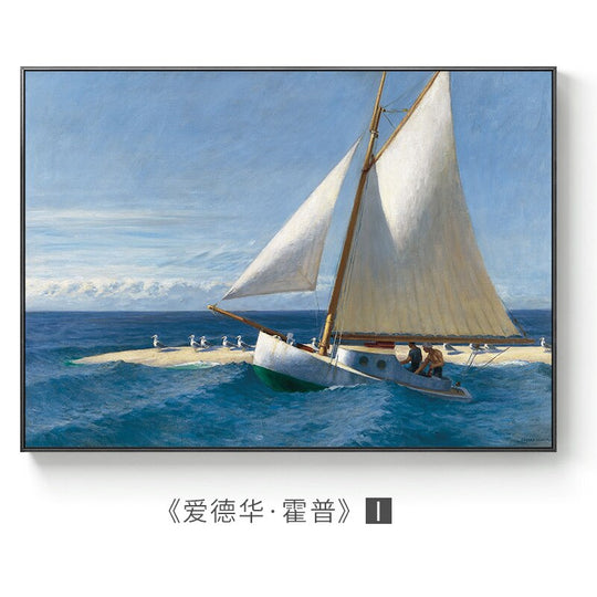 Edward Hopper Abstract Landscape Reproductions Canvas Posters 45X60Cm (No Frame) / I Wall Painting